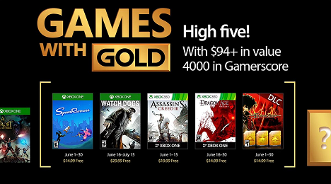 Games with Gold for June 2017