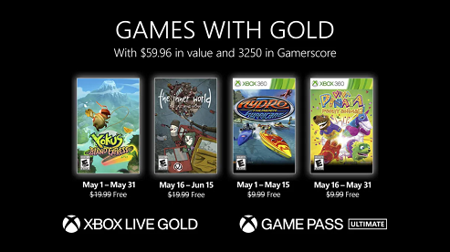Games With Gold For May 2022